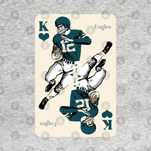 Philadelphia Eagles King of Hearts by Rad Love